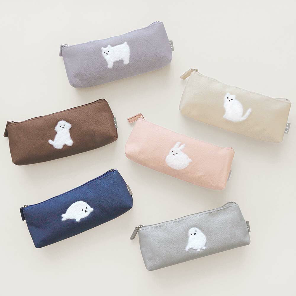 MOFUMOFU もふもふ ペンケース｜かわいい おしゃれ どうぶつ モフモフ 高校生 中学生 入学 シンプル 大容量｜MATOKA マトカ