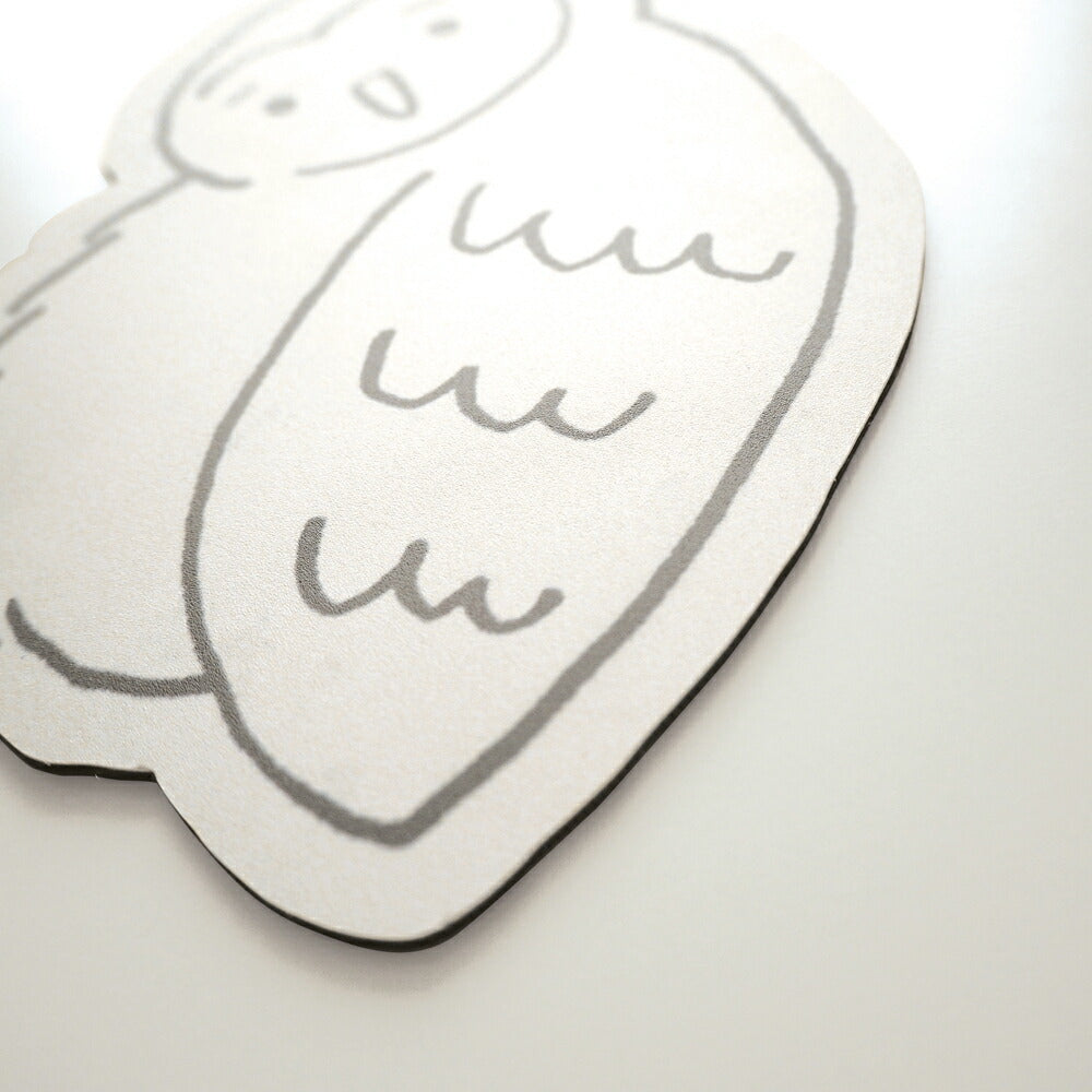 DIE-CUT MOUSE PAD ダイカット マウスパッド｜型抜き 薄い 動物 ネコ リス フクロウ ハリネズミ ラグトラ ラグクマ ファラオ 土偶 メジェド フェルメール ムンク ダ・ヴィンチ シマエナガ おばけ｜MATOKA マトカ