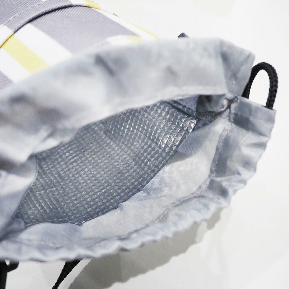 LAURIER ローリエ 保冷 保温 サコッシュ ボトルホルダー｜ペットボトル コンパクト シンプル お弁当 ピクニック アウトドア キャンプ 運動会 水筒 行楽 遠足 くすみカラーブロックチェック
