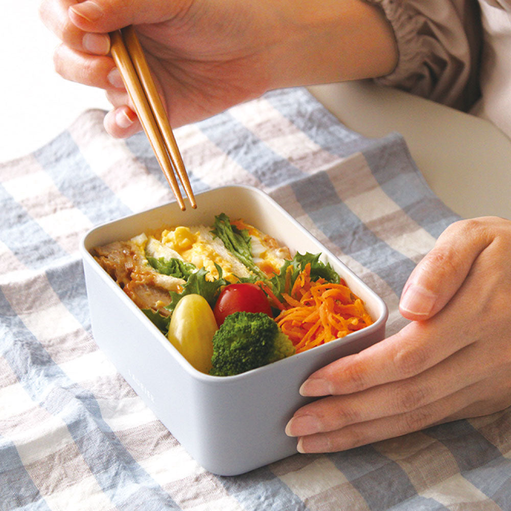 LAURIER ローリエ ランチボックス ミニ｜お弁当箱 ランチ シンプル ピクニック 遠足 行楽 くすみカラー パステル イエロー ベージュ パープル 大人 女子 男子 かわいい おしゃれ