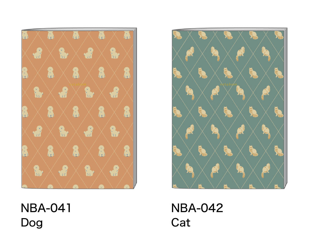 EVERYDAY NOTEBOOK エブリデイノート A5｜おしゃれ かわいい 高校生 中学生 入学 シンプル 動物 犬 猫 クマ 花 スズラン ミモザ フラワー 方眼 魚 シマエナガ 恐竜 ダイナソー ｜MATOKA マトカ