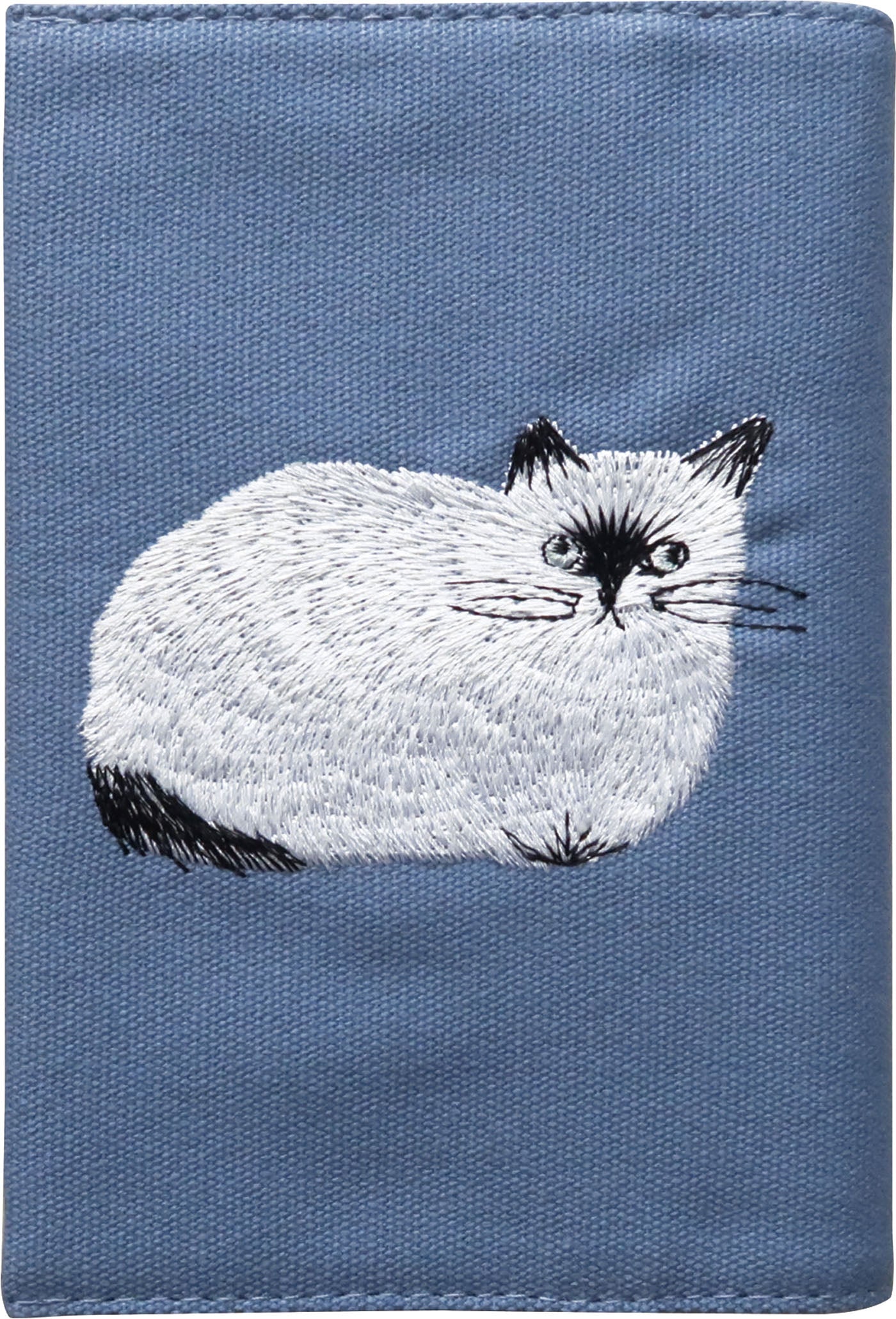 松尾ミユキ 刺繍ブックカバー｜BOOK COVER おしゃれ かわいい 動物 猫 ネコ シンプル 大人 上品 ブック 本 読書 刺繍 文庫 本 カバー｜MATOKA マトカ