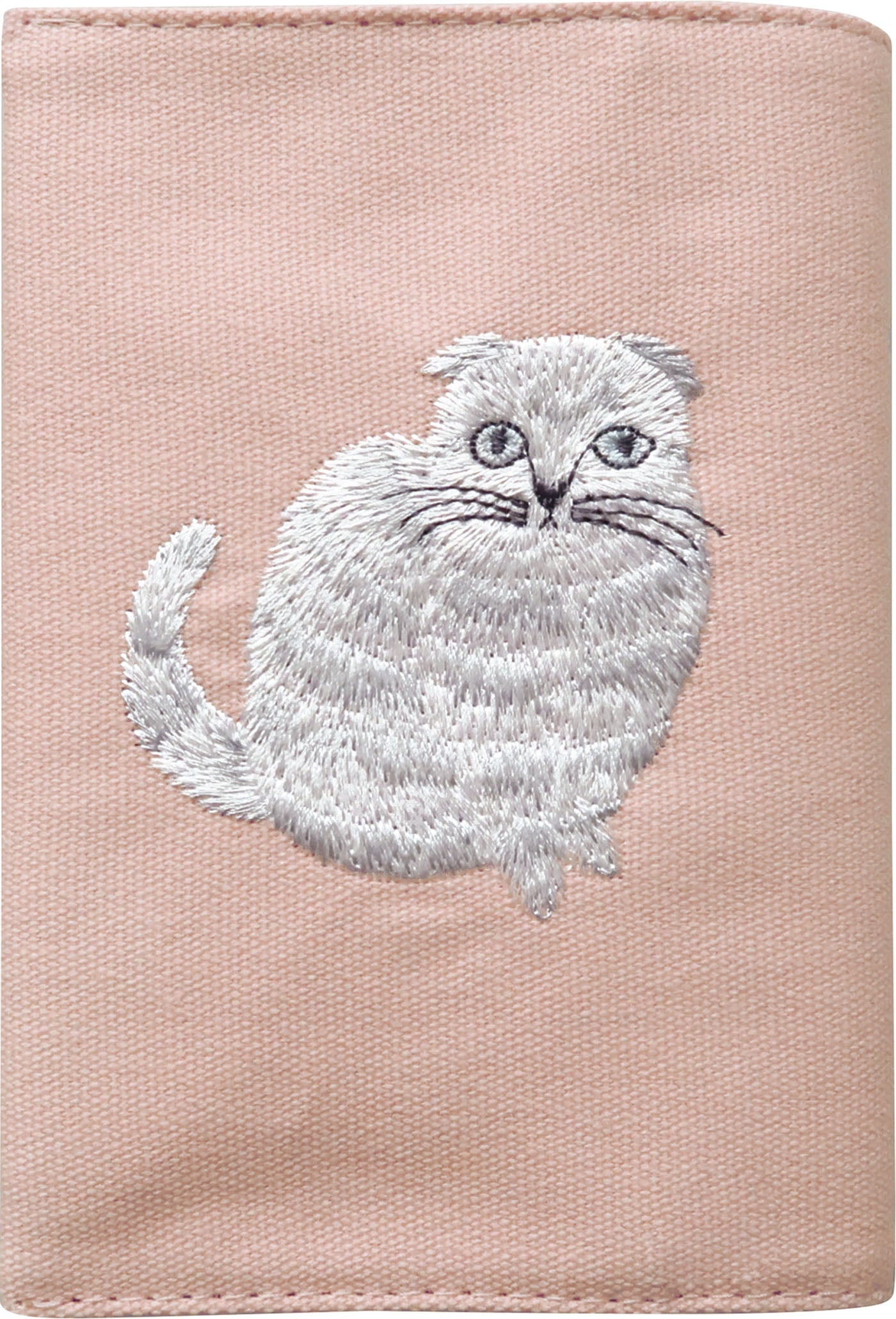 松尾ミユキ 刺繍ブックカバー｜BOOK COVER おしゃれ かわいい 動物 猫 ネコ シンプル 大人 上品 ブック 本 読書 刺繍 文庫 本 カバー｜MATOKA マトカ