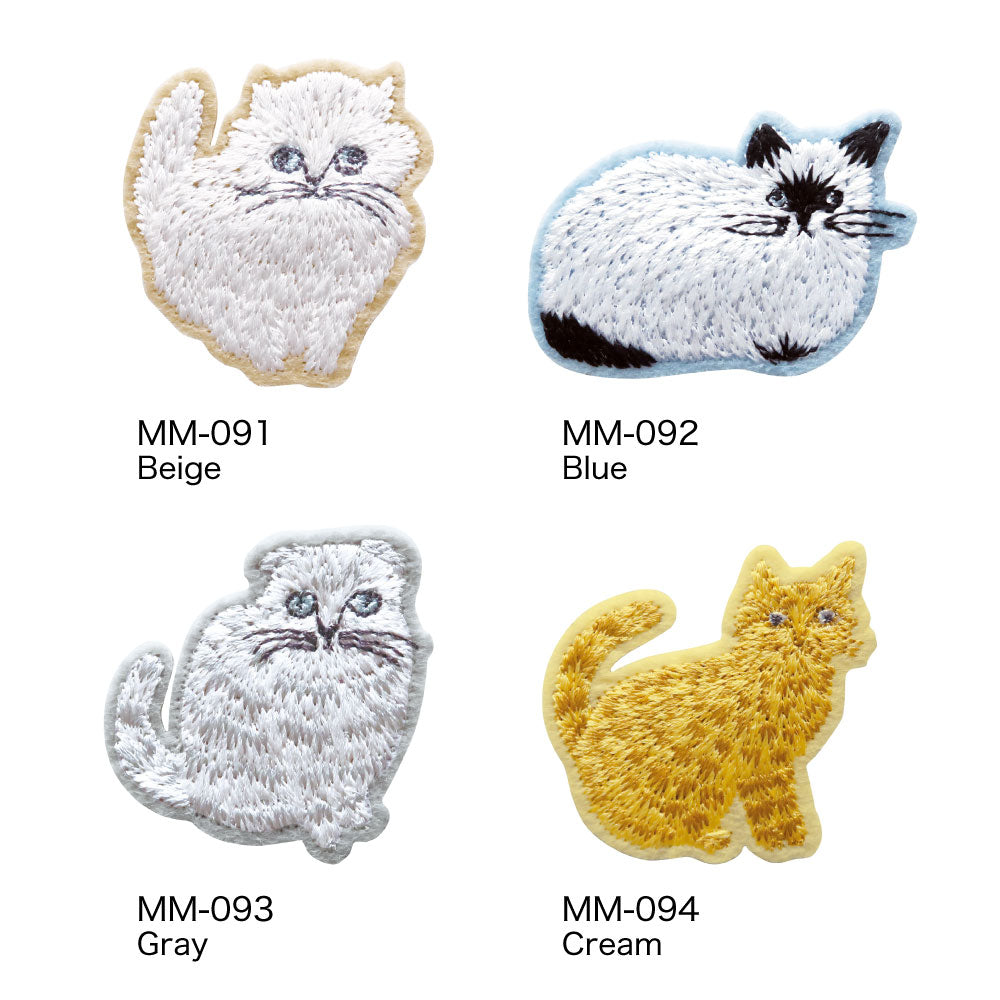 松尾ミユキ ブローチ｜BROOCH おしゃれ かわいい 動物 猫 ネコ シンプル 大人 上品 刺繍 ダイカット アクセサリー｜MATOKA マトカ