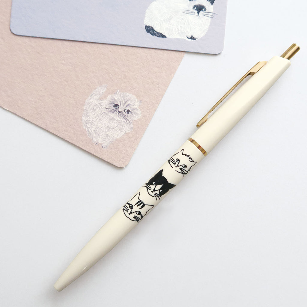 松尾ミユキ ボールペン｜BALLPOINT PEN おしゃれ かわいい 動物 猫 ネコ シンプル 大人 上品 日本製 0.5mm｜MATOKA マトカ