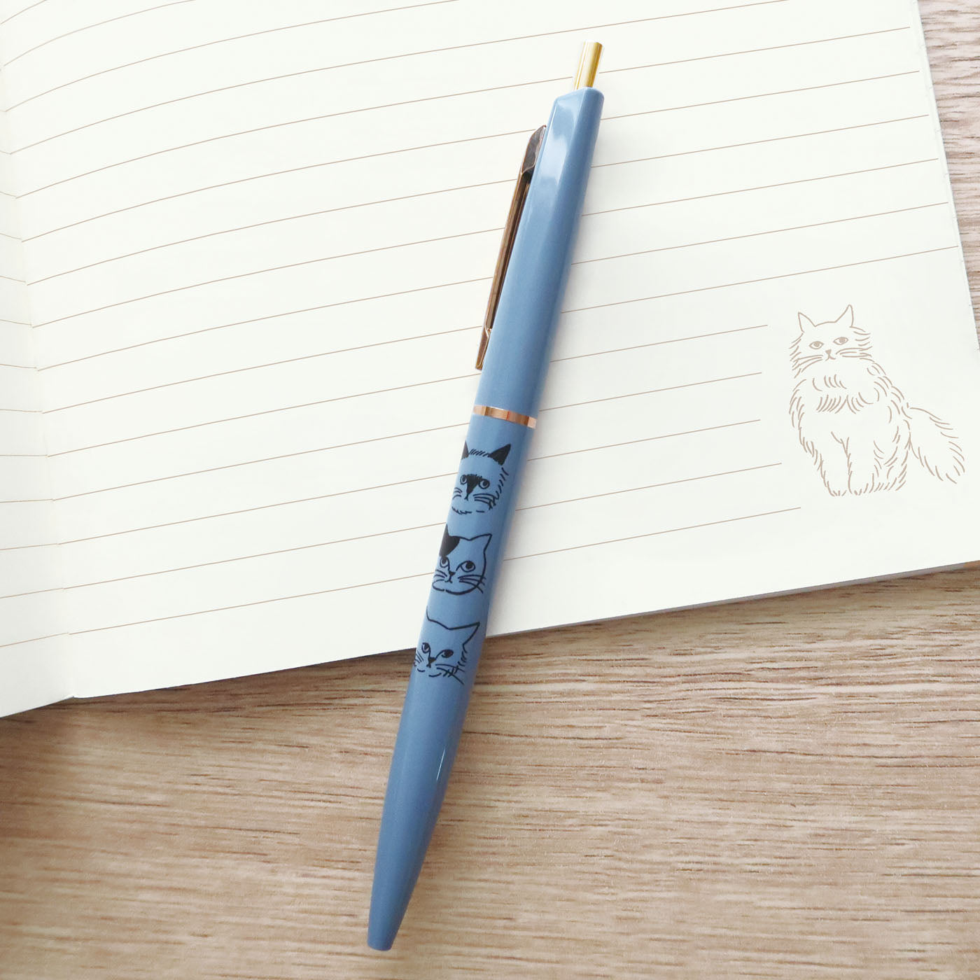 松尾ミユキ ボールペン｜BALLPOINT PEN おしゃれ かわいい 動物 猫 ネコ シンプル 大人 上品 日本製 0.5mm｜MATOKA マトカ