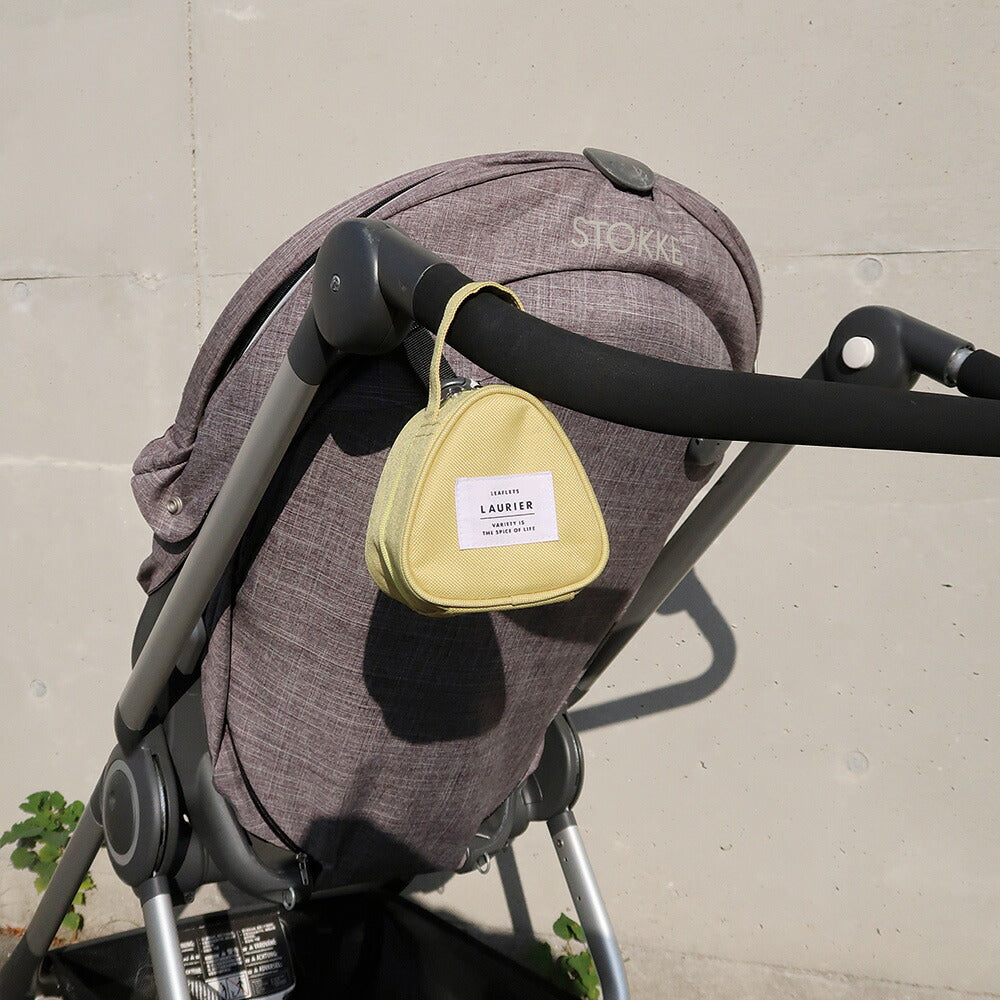 LAURIER ローリエ 保冷おにぎりポーチ｜ランチ ポーチ コンパクト シンプル 保温 お弁当 ピクニック 行楽  保冷バッグ 保温バッグ マイバッグ 小さめ くすみカラー ブロックチェック柄 スイーツ おやつ
