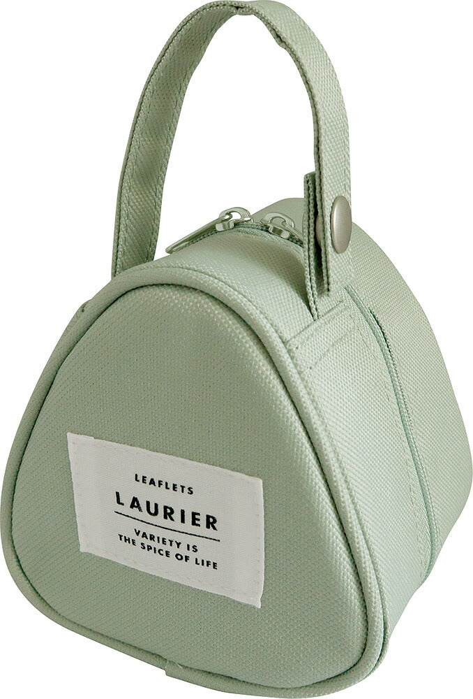LAURIER ローリエ 保冷おにぎりポーチ｜ランチ ポーチ コンパクト シンプル 保温 お弁当 ピクニック 行楽  保冷バッグ 保温バッグ マイバッグ 小さめ くすみカラー ブロックチェック柄 スイーツ おやつ