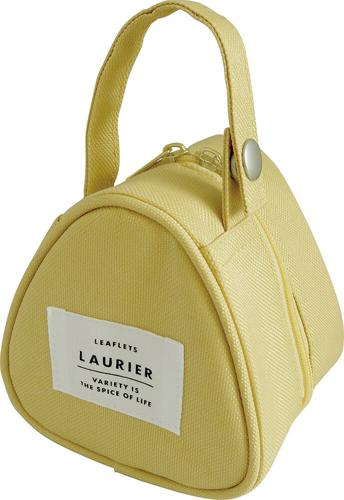 LAURIER ローリエ 保冷おにぎりポーチ｜ランチ ポーチ コンパクト シンプル 保温 お弁当 ピクニック 行楽  保冷バッグ 保温バッグ マイバッグ 小さめ くすみカラー ブロックチェック柄 スイーツ おやつ
