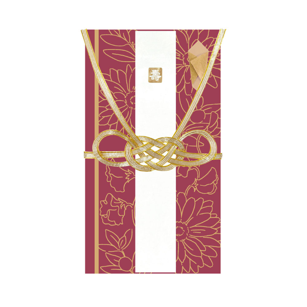 HANAGATAMI はながたみ ご祝儀袋｜結婚式 結婚 お祝い 御祝儀 花言葉 上品 華やか シンプル 大人 箔押し 贈り物 縁起 花 フラワー｜MATOKA マトカ