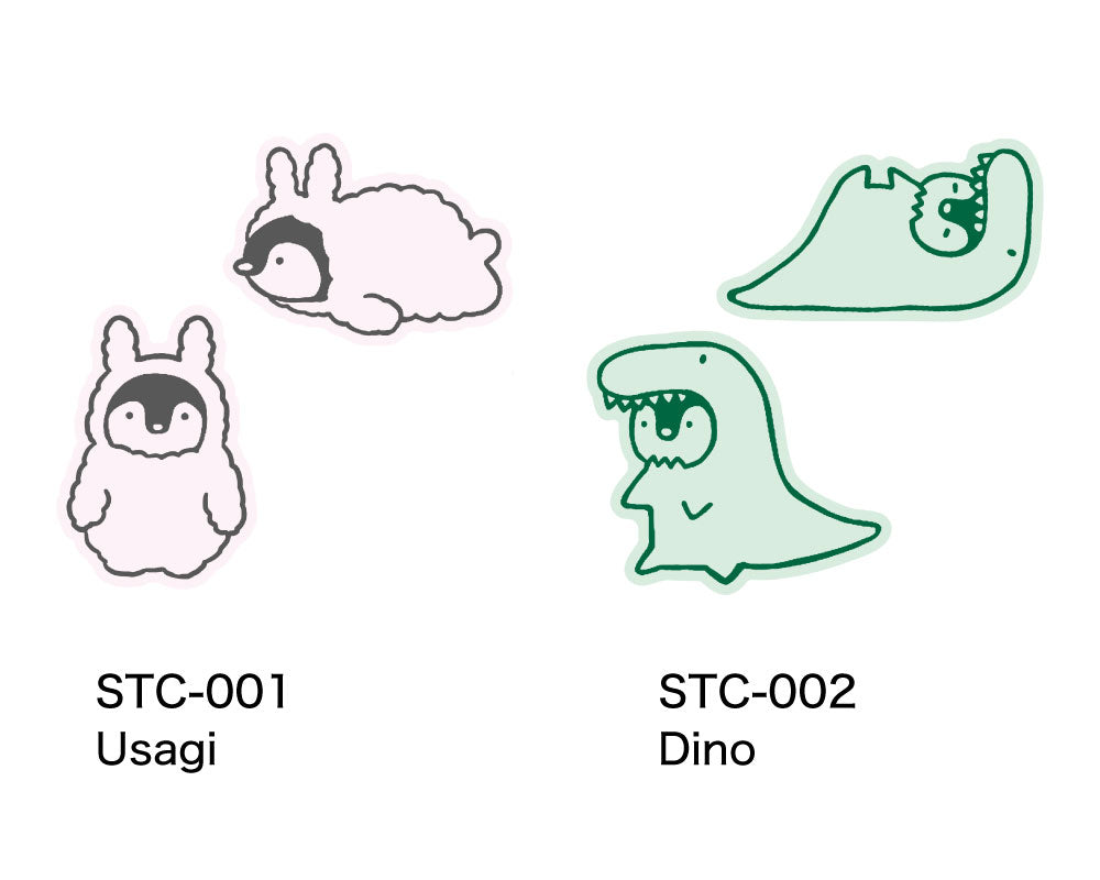 KIGURUMI 着ぐるみ ダイカットステッカー｜STICKER シール ステッカー 可愛い おしゃれ 動物 アニマル スマホケース パソコン スーツケース 車 ウサギ 恐竜 ハチ 犬 猫 サメ｜MATOKA マトカ