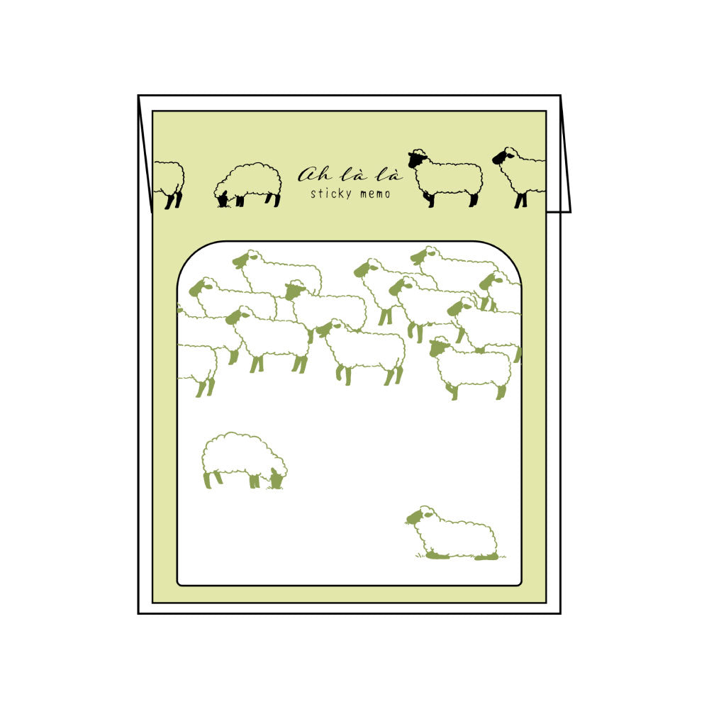 AH LA LA アララ ふせん｜付箋 おしゃれ かわいい 動物  大人 恐竜 ペンギン アヒル 羊 牛 スワン UFO ノート 勉強 仕事 個性的｜MATOKA マトカ