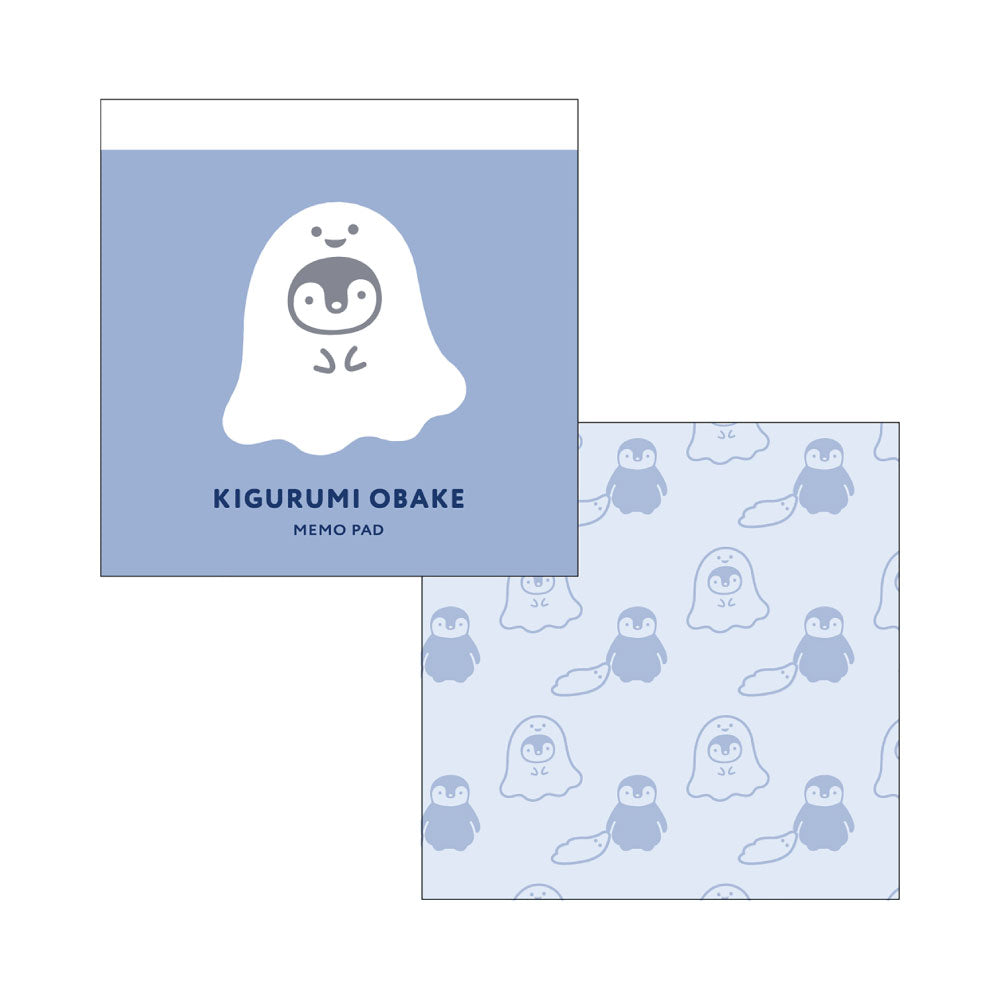 OBAKE おばけ メモパッド｜メモ帳 おしゃれ かわいい シンプル オバケ ゴースト ポップ カラフル 正方形 折り紙 ラッピング ペンギン 総柄 ハロウィン｜MATOKA マトカ