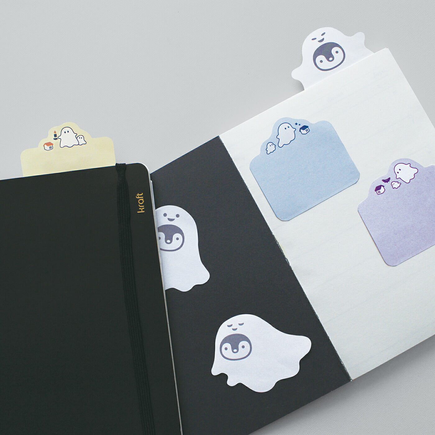 OBAKE おばけ ダイカットふせん｜付箋 おしゃれ かわいい シンプル お化け ゴースト カラフル ポップ ハロウィン｜MATOKA マトカ