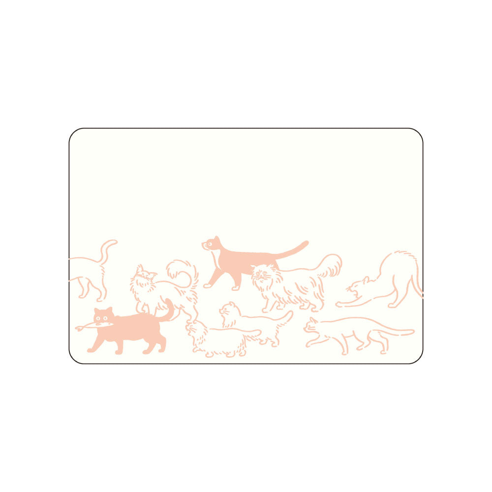 AH LA LA アララ ミニカード｜ミニメッセージカード カード ギフト お祝い 誕生日 おしゃれ かわいい シンプル 動物 活版印刷 動物 犬 猫 オバケ UFO 恐竜 アニマル アヒル｜MATOKA マトカ