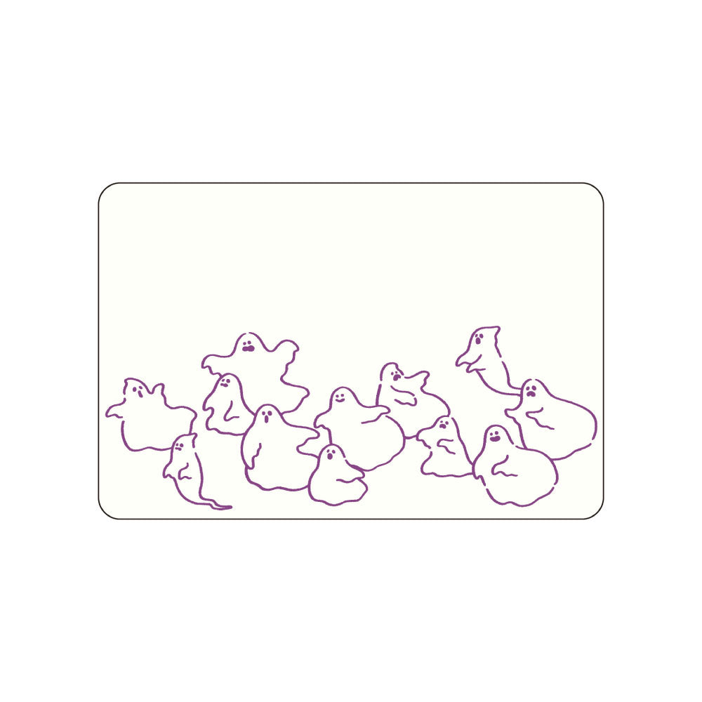 AH LA LA アララ ミニカード｜ミニメッセージカード カード ギフト お祝い 誕生日 おしゃれ かわいい シンプル 動物 活版印刷 動物 犬 猫 オバケ UFO 恐竜 アニマル アヒル｜MATOKA マトカ