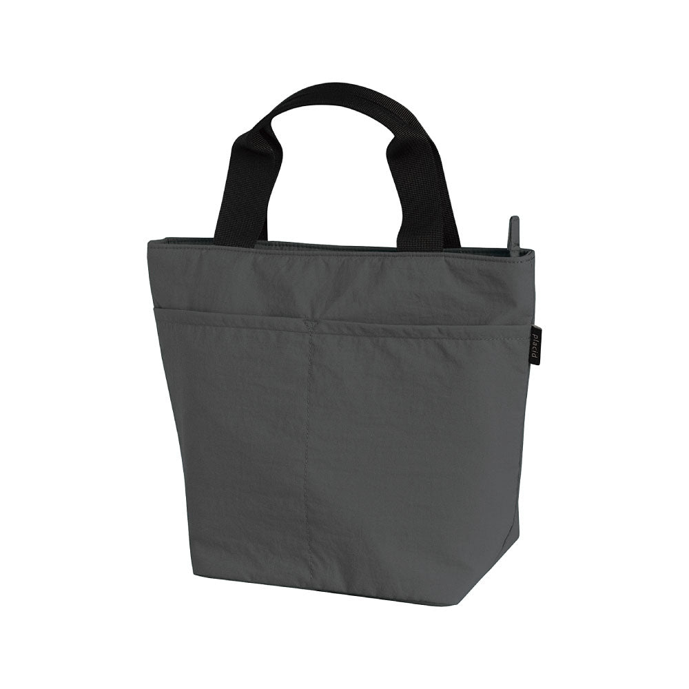 PLACID プラシド 保冷ランチトート｜ランチバッグ コンパクト シンプル お弁当袋 ピクニック 行楽 保冷バッグ マイバッグ くすみカラー 無地 大人 通勤 通学｜LEAFLETS