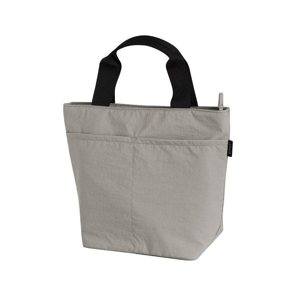 PLACID プラシド 保冷ランチトート｜ランチバッグ コンパクト シンプル お弁当袋 ピクニック 行楽 保冷バッグ マイバッグ くすみカラー 無地 大人 通勤 通学｜LEAFLETS