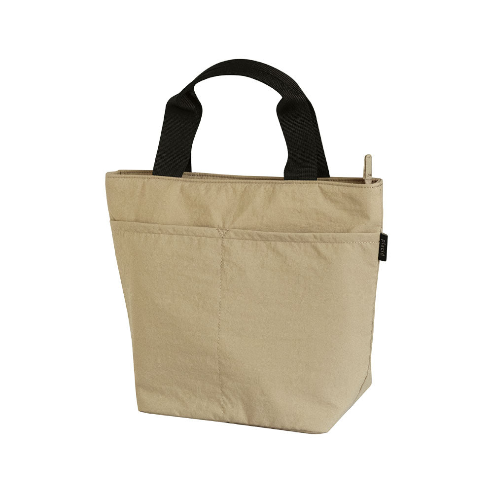 PLACID プラシド 保冷ランチトート｜ランチバッグ コンパクト シンプル お弁当袋 ピクニック 行楽 保冷バッグ マイバッグ くすみカラー 無地 大人 通勤 通学｜LEAFLETS