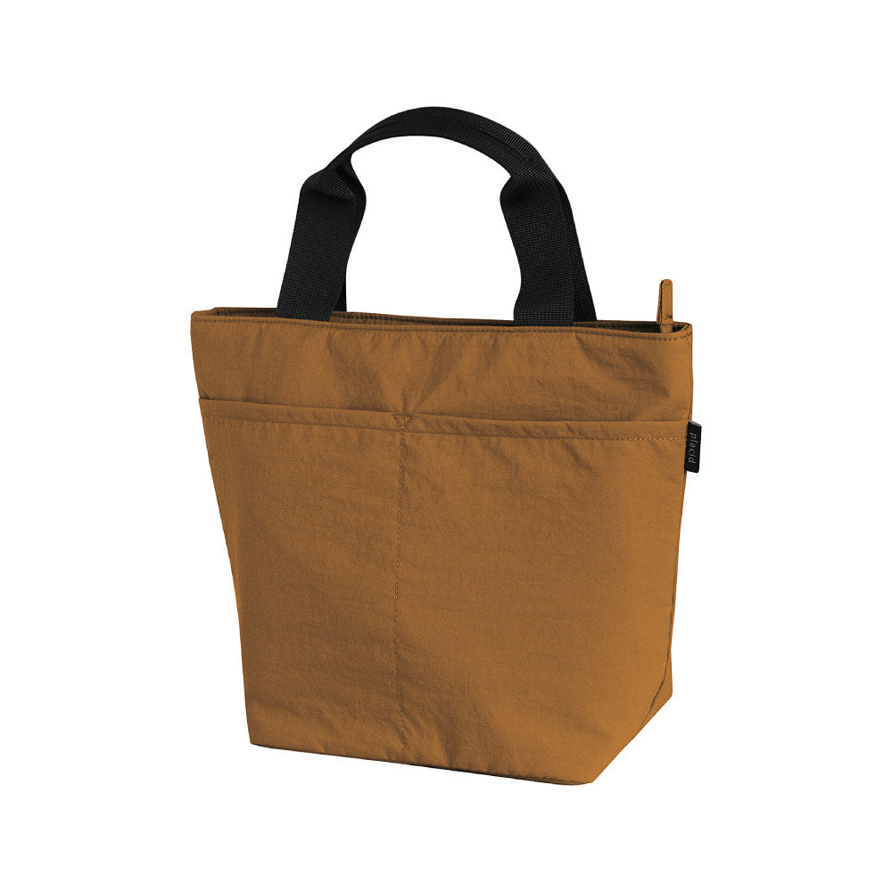 PLACID プラシド 保冷ランチトート｜ランチバッグ コンパクト シンプル お弁当袋 ピクニック 行楽 保冷バッグ マイバッグ くすみカラー 無地 大人 通勤 通学｜LEAFLETS