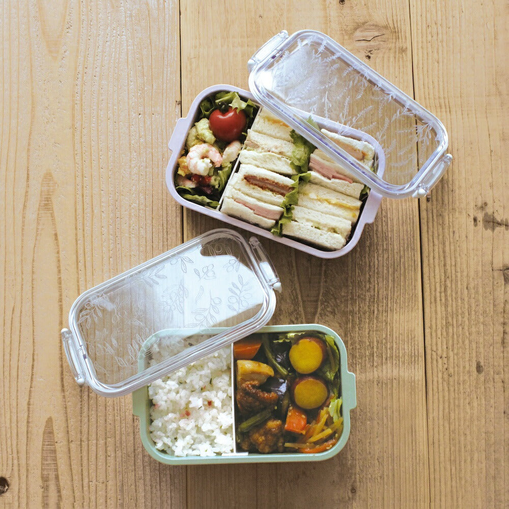 DELICAT LUNCH BOX デリカ ランチボックス｜お弁当箱 ランチ シンプル ピクニック 遠足 行楽 くすみカラー パステル 大人 女子 男子 かわいい おしゃれ フラワー ボタニカル 日本製｜LEAFLETS