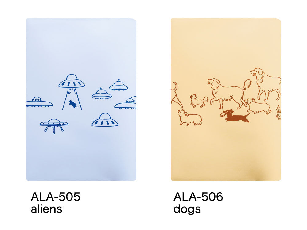 AH LA LA アララ ブックカバー｜おしゃれ かわいい 動物 大人 恐竜 ダイナソー アヒル 牛 UFO おばけ 犬 猫 アニマル 読書 本 カバー 文庫本 読書カバー 文学 シンプル｜MATOKA マトカ