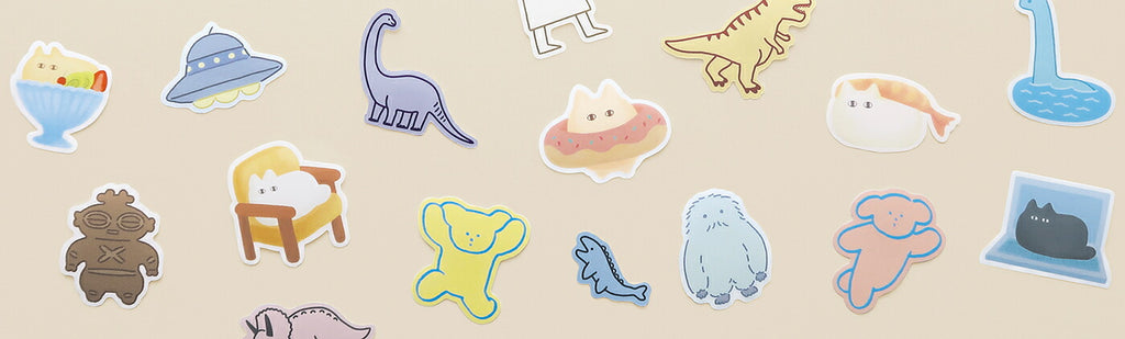 FUWANEKO ふわねこ ダイカットステッカー｜STICKER シール 可愛い おしゃれ  スマホケース パソコン スーツケース キャリーケース 車 ねこ 猫 スイーツ ラミネート｜MATOKA マトカ