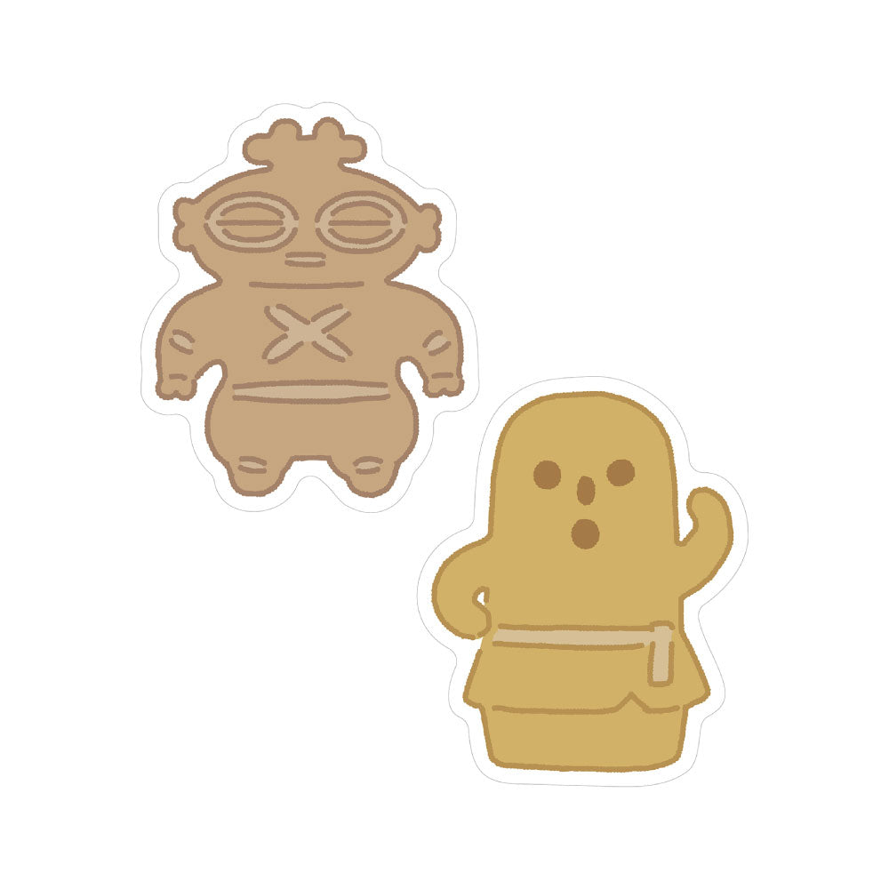 CURIOUS キュリアス ダイカットステッカー｜STICKER シール 可愛い おしゃれ  スマホケース パソコン スーツケース キャリーケース 車 土偶 エジプシャン メジェド UFO 宇宙人 UMA 大仏｜MATOKA マトカ