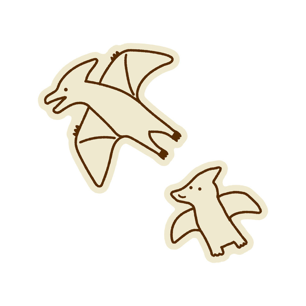 DINOSAUR FAMILY 恐竜親子 ダイカットステッカー｜STICKER シール 可愛い おしゃれ  スマホケース パソコン スーツケース キャリーケース 車 ダイナソー 恐竜 ティラノ トリケラトプス｜MATOKA マトカ