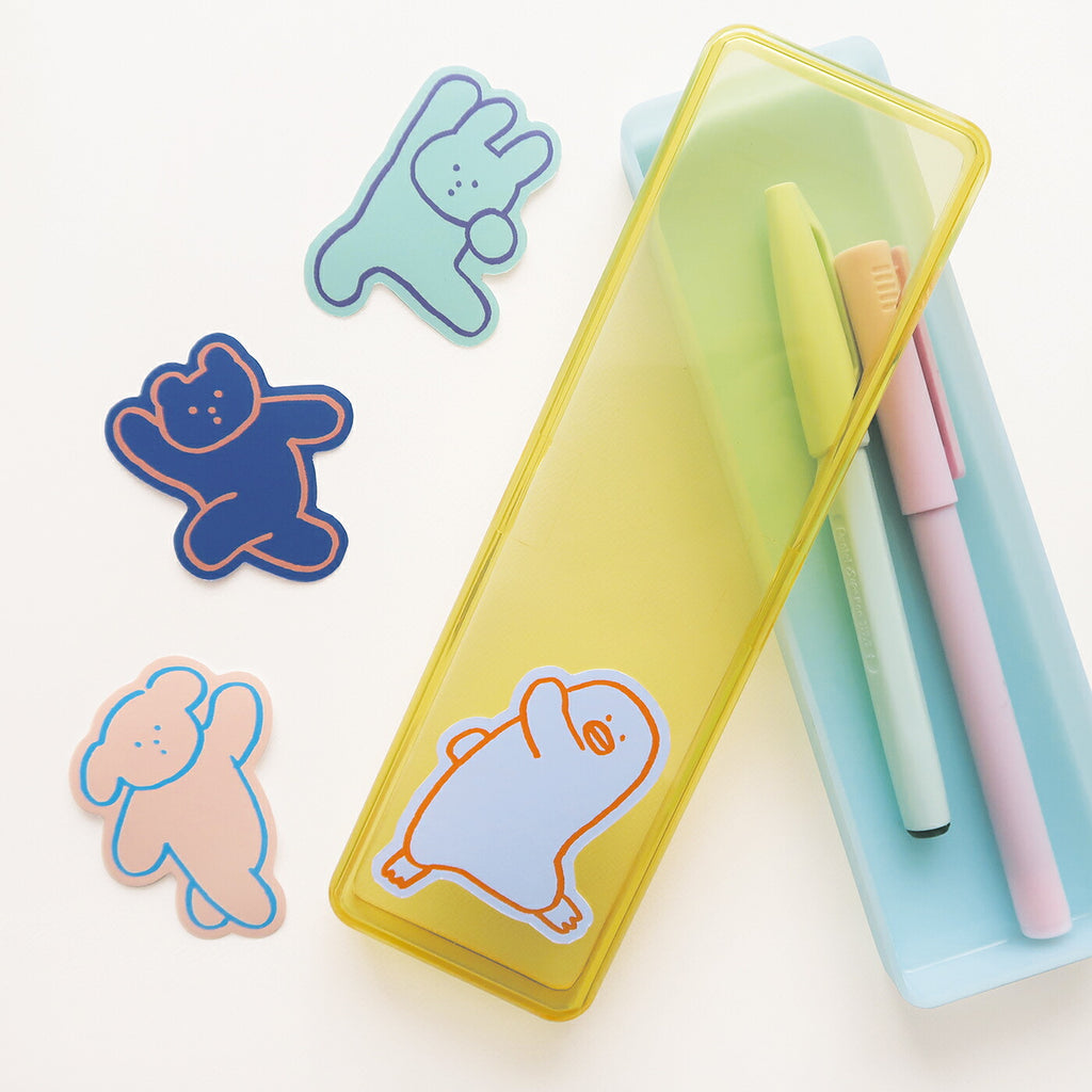 BREAKING ANIMAL ブレイキン アニマル ダイカットステッカー｜STICKER シール 可愛い おしゃれ  スマホケース パソコン スーツケース キャリーケース 車 ダンス 動物 アニマル 犬 猫 ペンギン クマ ウサギ｜MATOKA マトカ