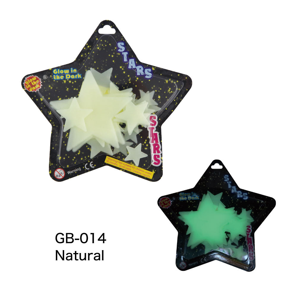 GLOW STARS 蓄光ステッカー スター｜STICKER シール 可愛い おしゃれ 子供 子供部屋 天井 壁 プラネタリウム 星 発光 光る ユニーク 飾り デコレーション デコ カラフル｜MATOKA マトカ