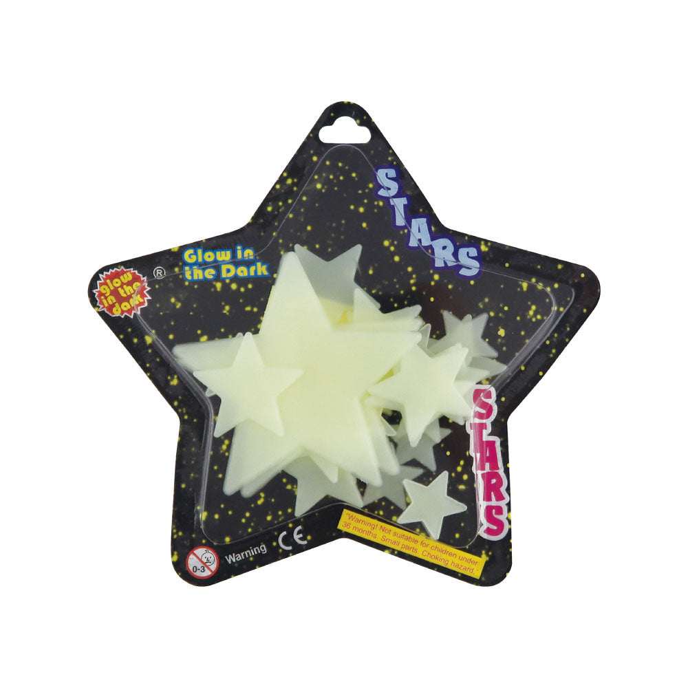 GLOW STARS 蓄光ステッカー スター｜STICKER シール 可愛い おしゃれ 子供 子供部屋 天井 壁 プラネタリウム 星 発光 光る ユニーク 飾り デコレーション デコ カラフル｜MATOKA マトカ