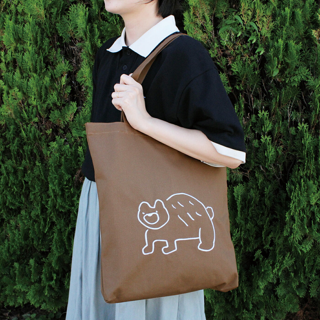 CANVAS TOTE BAG キャンバストートバッグ A｜トート キャンバス 刺繍 大きめ カバン バッグ 動物 アニマル マスターピース 猫 恐竜 アート 絵画 フェルメール ゴッホ アート 犬 ゴリラ｜MATOKA マトカ
