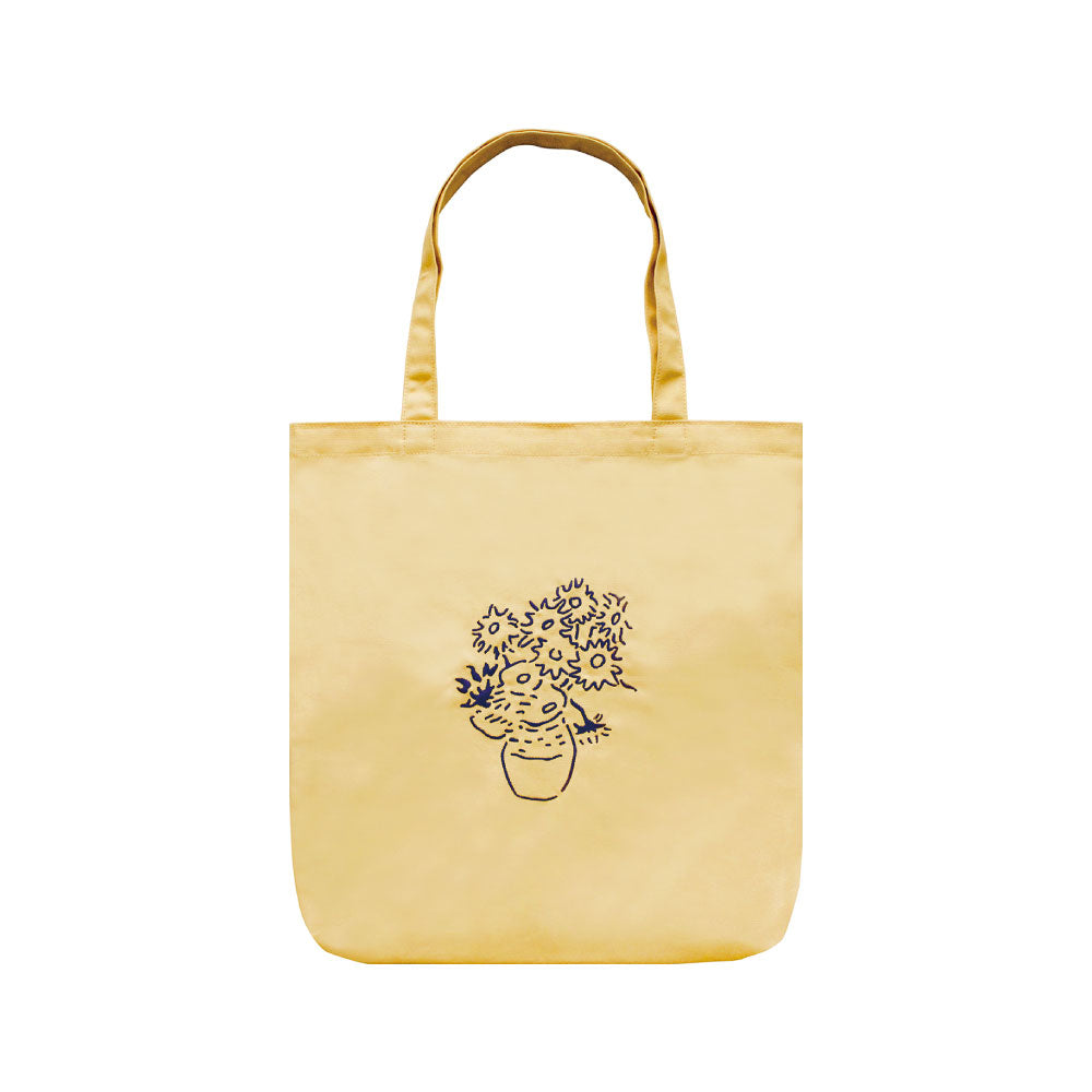 CANVAS TOTE BAG キャンバストートバッグ A｜トート キャンバス 刺繍 大きめ カバン バッグ 動物 アニマル マスターピース 猫 恐竜 アート 絵画 フェルメール ゴッホ アート 犬 ゴリラ｜MATOKA マトカ