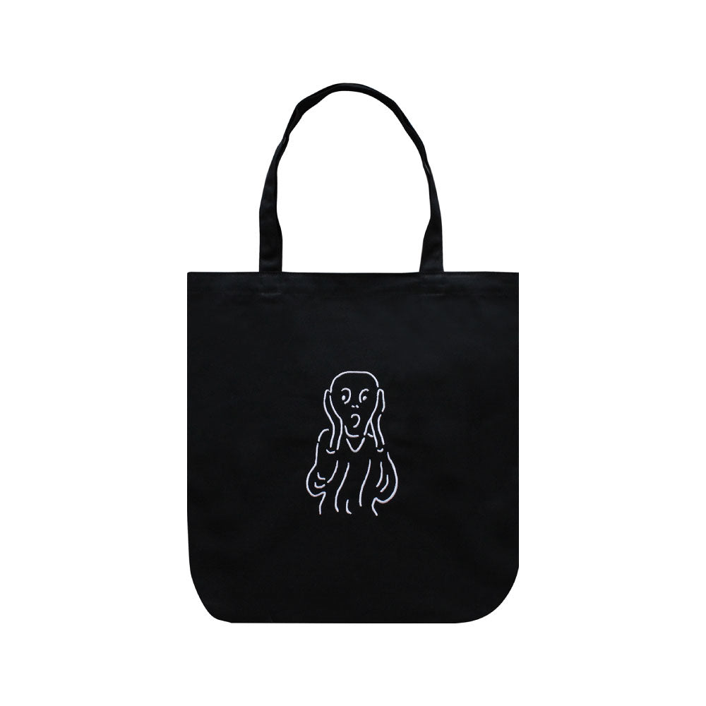 CANVAS TOTE BAG キャンバストートバッグ A｜トート キャンバス 刺繍 大きめ カバン バッグ 動物 アニマル マスターピース 猫 恐竜 アート 絵画 フェルメール ゴッホ アート 犬 ゴリラ｜MATOKA マトカ