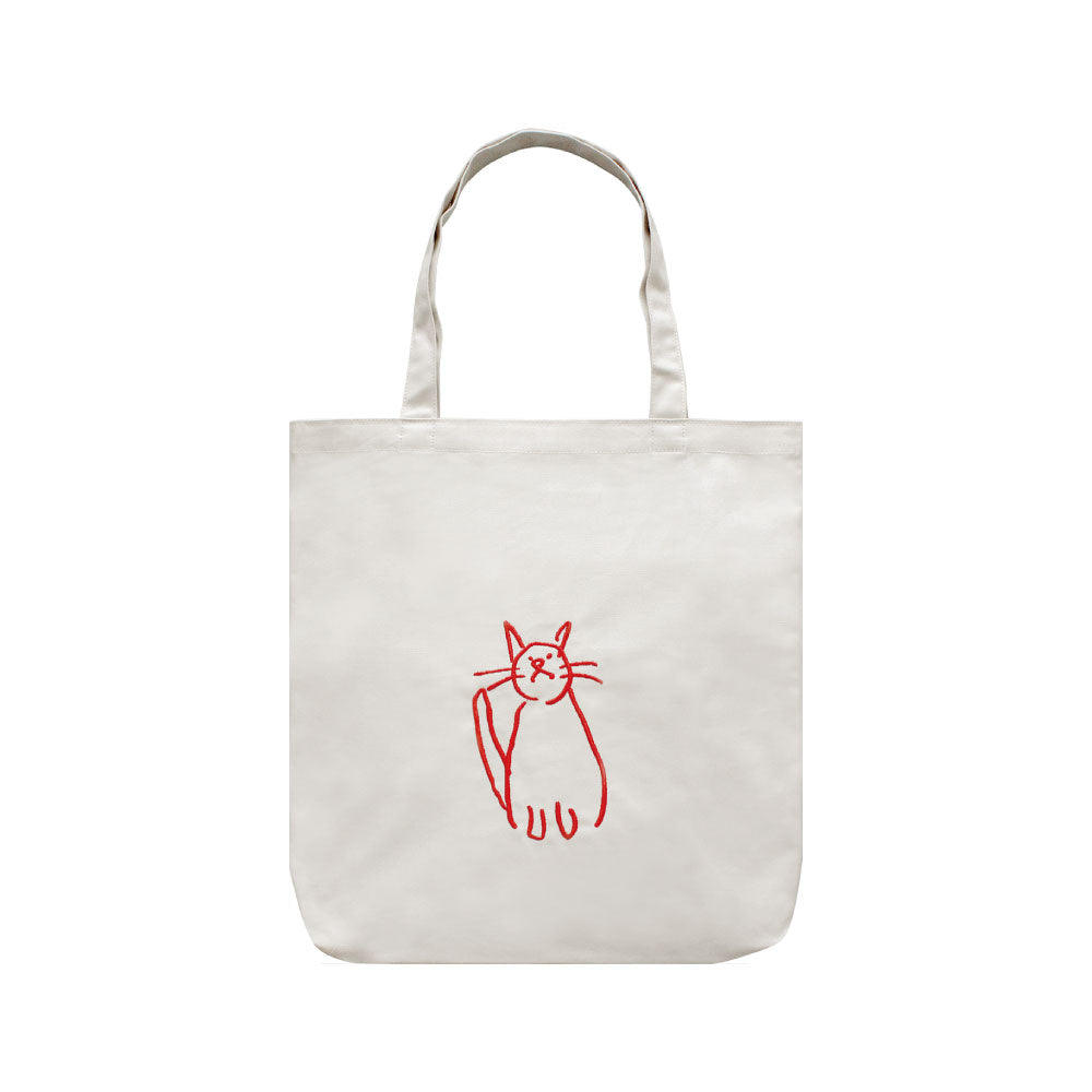 CANVAS TOTE BAG キャンバストートバッグ A｜トート キャンバス 刺繍 大きめ カバン バッグ 動物 アニマル マスターピース 猫 恐竜 アート 絵画 フェルメール ゴッホ アート 犬 ゴリラ｜MATOKA マトカ