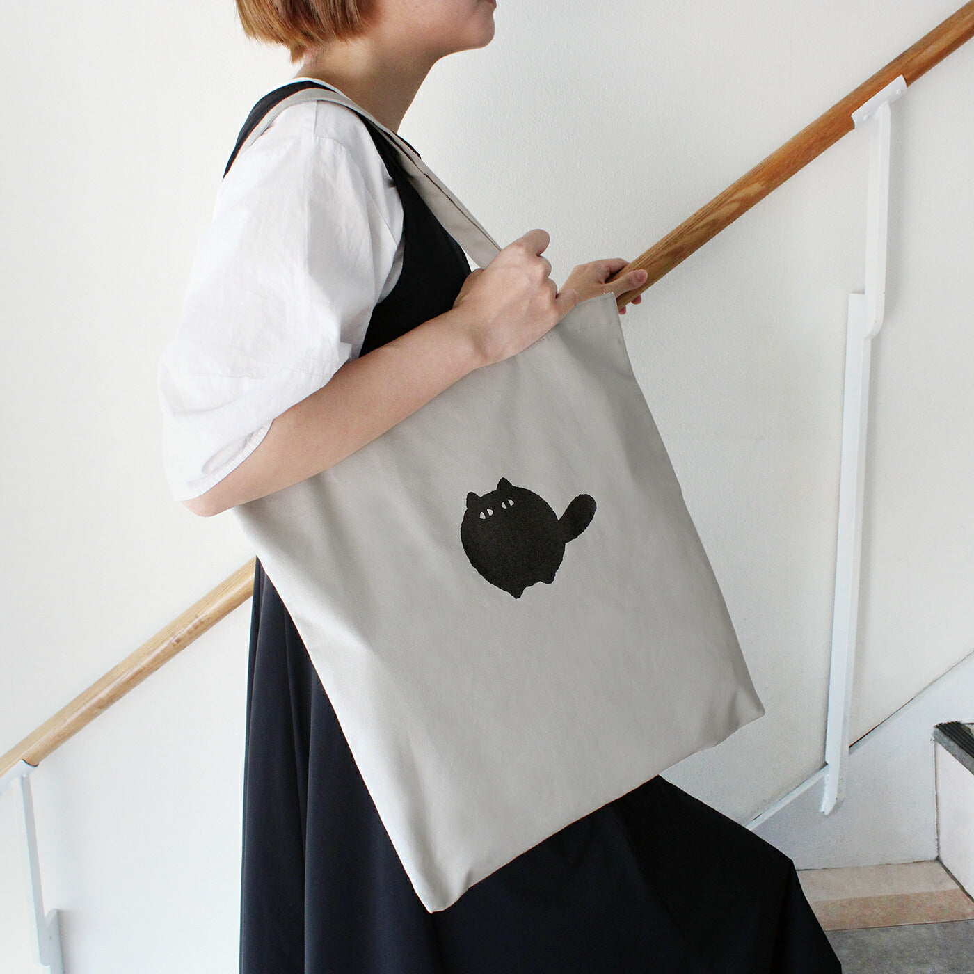 CANVAS TOTE BAG キャンバストートバッグ B｜トート キャンバス 刺繍 大きめ カバン バッグ 動物 アニマル 猫 食材 食べ物 犬 ドッグ 豆 米 寿司｜MATOKA マトカ