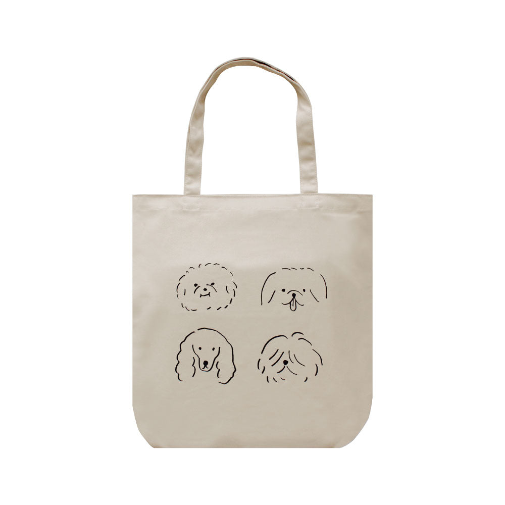 CANVAS TOTE BAG キャンバストートバッグ B｜トート キャンバス 刺繍 大きめ カバン バッグ 動物 アニマル 猫 食材 食べ物 犬 ドッグ 豆 米 寿司｜MATOKA マトカ