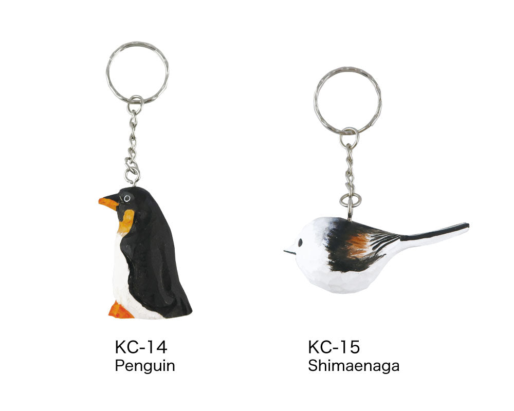 WOOD KEY RING ウッド キーリング｜鍵 キーホルダー アニマル 小物 動物 おしゃれ かわいい 木 木製 トラ ライオン 羊 シマウマ キリン 白クマ ペンギン シマエナガ 鳥 恐竜 アクセサリー キーチェーン｜MATOKA マトカ