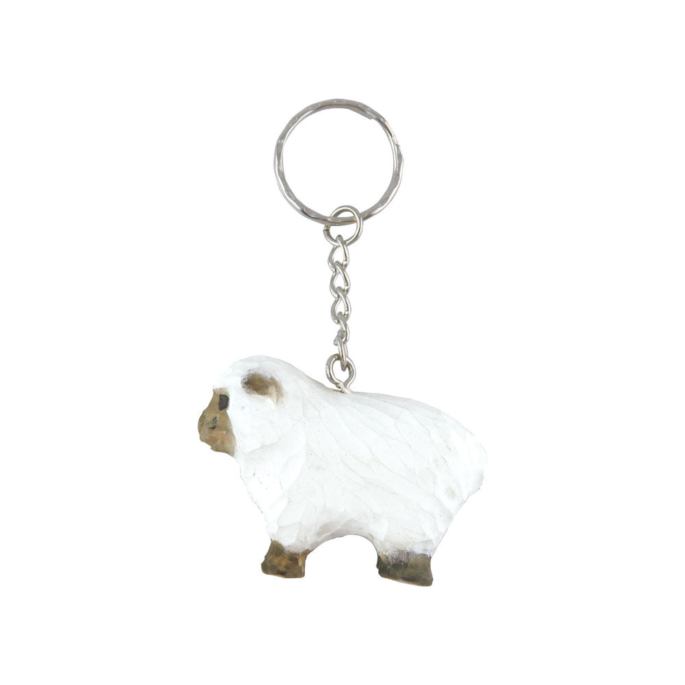WOOD KEY RING ウッド キーリング｜鍵 キーホルダー アニマル 小物 動物 おしゃれ かわいい 木 木製 トラ ライオン 羊 シマウマ キリン 白クマ ペンギン シマエナガ 鳥 恐竜 アクセサリー キーチェーン｜MATOKA マトカ
