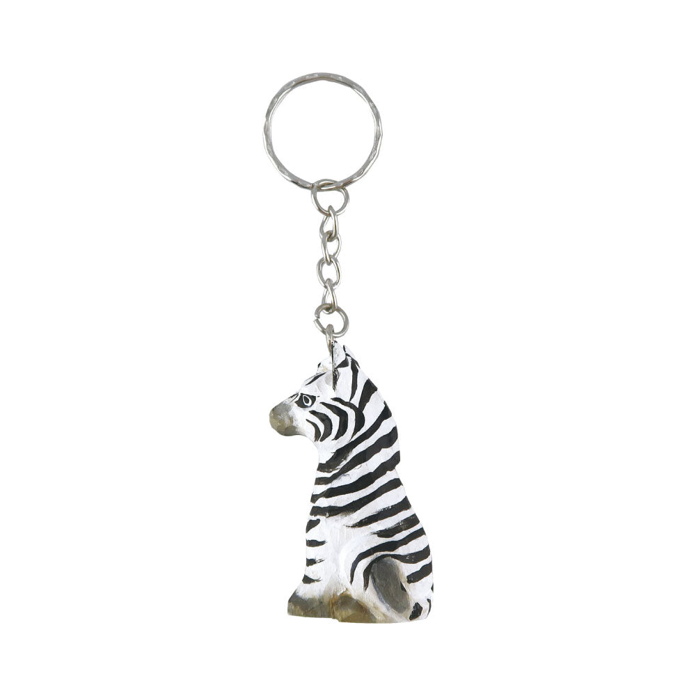 WOOD KEY RING ウッド キーリング｜鍵 キーホルダー アニマル 小物 動物 おしゃれ かわいい 木 木製 トラ ライオン 羊 シマウマ キリン 白クマ ペンギン シマエナガ 鳥 恐竜 アクセサリー キーチェーン｜MATOKA マトカ