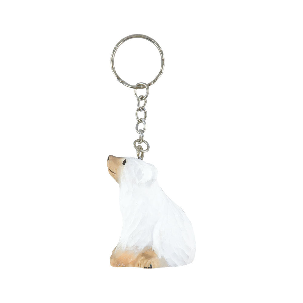 WOOD KEY RING ウッド キーリング｜鍵 キーホルダー アニマル 小物 動物 おしゃれ かわいい 木 木製 トラ ライオン 羊 シマウマ キリン 白クマ ペンギン シマエナガ 鳥 恐竜 アクセサリー キーチェーン｜MATOKA マトカ
