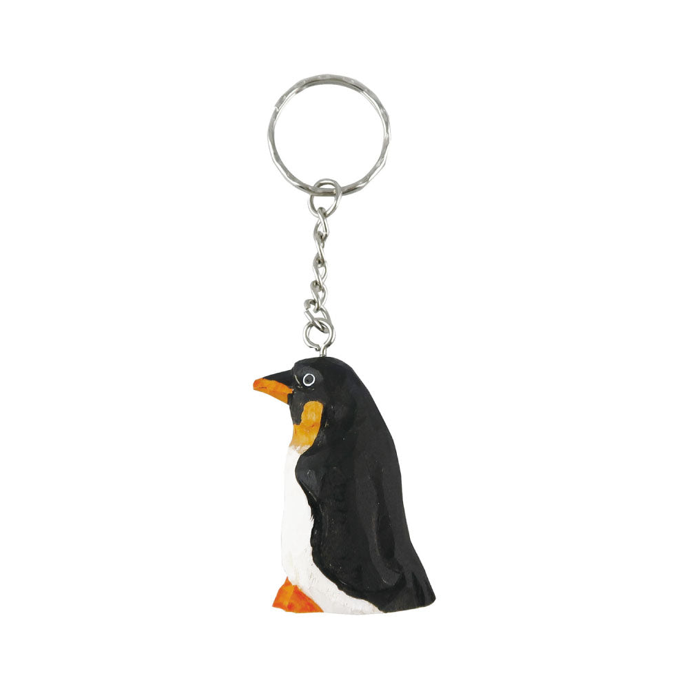 WOOD KEY RING ウッド キーリング｜鍵 キーホルダー アニマル 小物 動物 おしゃれ かわいい 木 木製 トラ ライオン 羊 シマウマ キリン 白クマ ペンギン シマエナガ 鳥 恐竜 アクセサリー キーチェーン｜MATOKA マトカ