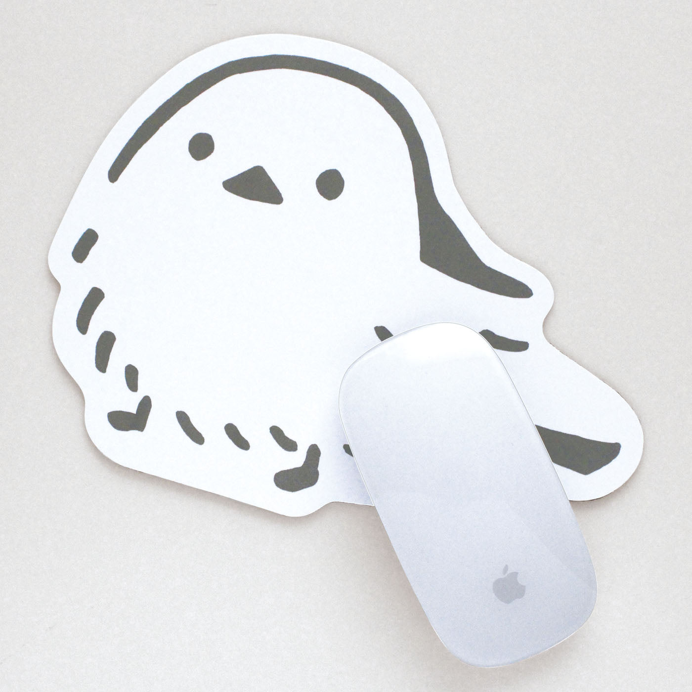 DIE-CUT MOUSE PAD ダイカット マウスパッド｜型抜き 薄い 動物 ネコ リス フクロウ ハリネズミ ラグトラ ラグクマ ファラオ 土偶 メジェド フェルメール ムンク ダ・ヴィンチ シマエナガ おばけ｜MATOKA マトカ