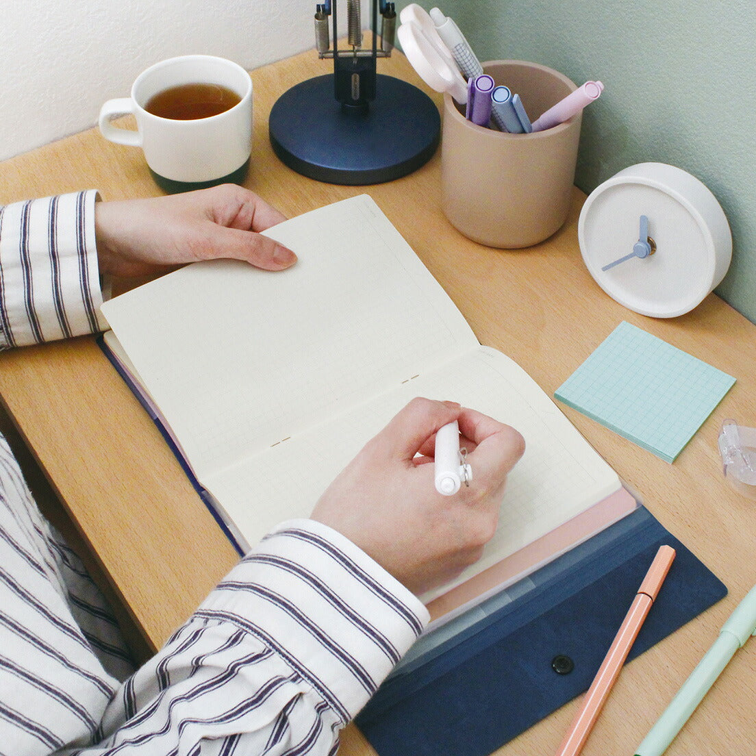COTOMO コトモ ノート｜NOTE BOOK おしゃれ かわいい シンプル 小物入れ 仕事 勉強 高校生 中学生 入学 文具 小ぶり 方眼 罫線 TO DOリスト 記録 日記 ログノート 目標｜MATOKA マトカ