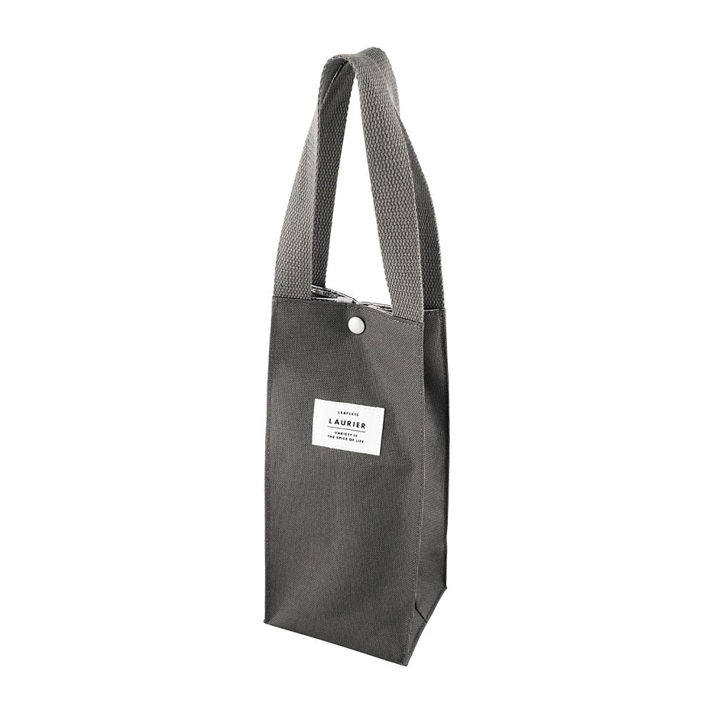 LAURIER ローリエ ボトルバッグ｜BOTTLE BAG コンパクト シンプル ピクニック 行楽 保冷バッグ マイバッグ くすみカラー 無地 大人 通勤 通学 ドリンクボトル タンブラー 牛乳パック ｜LEAFLETS