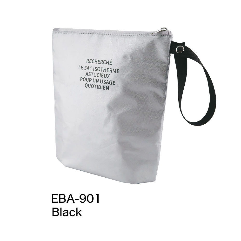 RECHERCHE ルシェルシェ 保冷ポーチ｜COOLER POUCH ランチバッグ コンパクト シンプル お弁当袋 ピクニック 行楽 保冷バッグ 保温 お菓子 おやつ 子供 大人 シルバー｜LEAFLETS