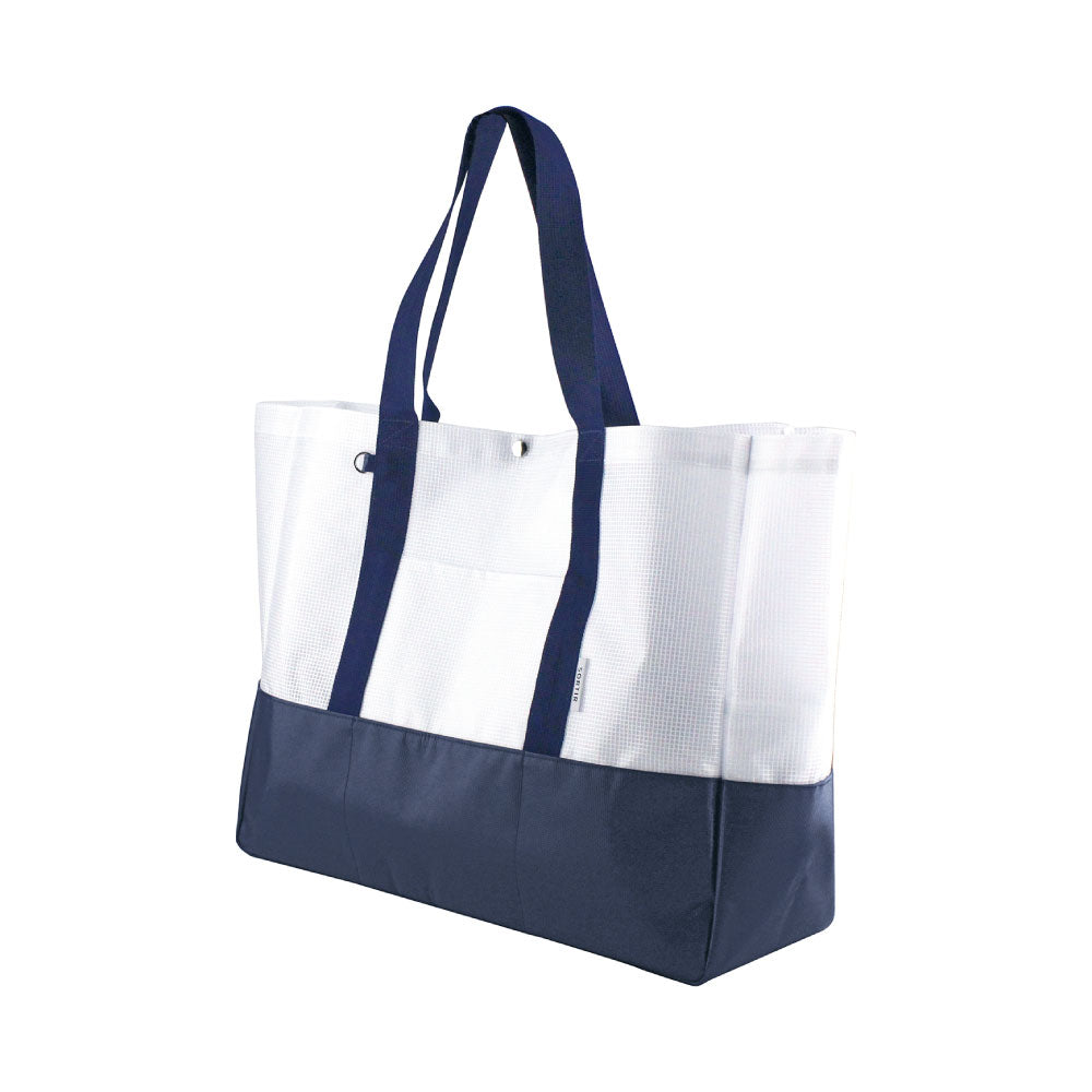 SORTIR ソルティール ビニールメッシュトート｜VINYL MESH TOTE BAG シンプル ピクニック 行楽 マイバッグ 大人 プール 夏 旅行 サウナ ジム 運動 レジャー バッグ スポーツ観戦 半透明 マザーズバッグ｜LEAFLETS