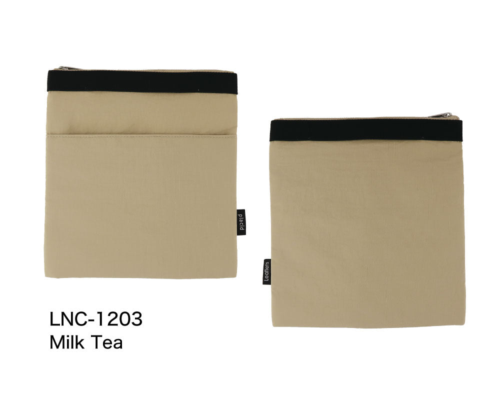 PLACID プラシド 保冷ポーチ｜COOLER POUCH コンパクト シンプル お弁当袋 ピクニック 行楽 保冷バッグ 保冷 保温 お菓子 おやつ 子供 大人 バッグインバッグ 散歩 ポーチ ケース｜LEAFLETS