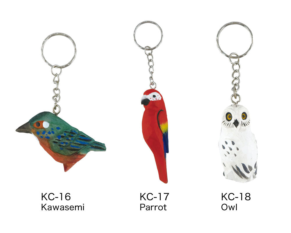WOOD KEY RING ウッド キーリング｜鍵 キーホルダー アニマル 小物 動物 おしゃれ かわいい 木 木製 トラ ライオン 羊 シマウマ キリン 白クマ ペンギン シマエナガ 鳥 恐竜 アクセサリー キーチェーン｜MATOKA マトカ